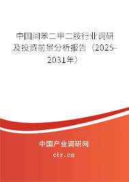 中國間苯二甲二胺行業(yè)調研及投資前景分析報告（2025-2031年）
