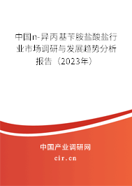 中國n-異丙基芐胺鹽酸鹽行業(yè)市場調(diào)研與發(fā)展趨勢分析報(bào)告（2023年）