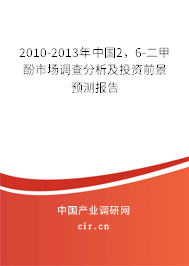 2010-2013年中國2，6-二甲酚市場調(diào)查分析及投資前景預(yù)測報告