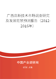 廣西高新技術(shù)市場調(diào)查研究及發(fā)展前景預(yù)測報(bào)告（2012-2016年）