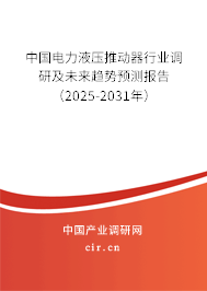 中國電力液壓推動器行業(yè)調研及未來趨勢預測報告（2025-2031年）