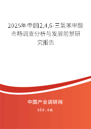 2025年中國2,4,6-三氯苯甲酸市場調(diào)查分析與發(fā)展前景研究報告 2025年中國2,4,6-三氯苯甲酸市場調(diào)查分析與發(fā)展前景研究報告