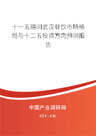 十一五期間武漢餐飲市場格局與十二五投資方向預(yù)測報(bào)告