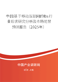 中國基于移動互聯(lián)網(wǎng)的lbs行業(yè)現(xiàn)狀研究分析及市場前景預測報告（2025年）