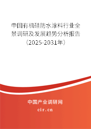 中國有機硅防水涂料行業(yè)全景調(diào)研及發(fā)展趨勢分析報告（2025-2031年）
