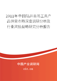2011年中國(guó)鉆井懸吊工具產(chǎn)品供需市場(chǎng)深度調(diào)研分析及行業(yè)風(fēng)投戰(zhàn)略研究分析報(bào)告