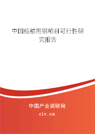 中國船舶用鋼項目可行性研究報告