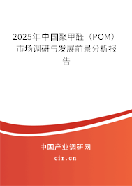 2025年中國聚甲醛（POM）市場調(diào)研與發(fā)展前景分析報(bào)告