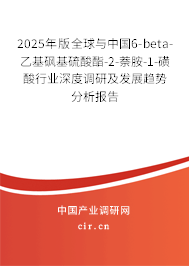 2025年版全球與中國6-beta-乙基砜基硫酸酯-2-萘胺-1-磺酸行業(yè)深度調(diào)研及發(fā)展趨勢分析報告