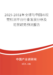 2025-2031年全球與中國AI視覺檢測平臺行業(yè)發(fā)展分析及前景趨勢預測報告
