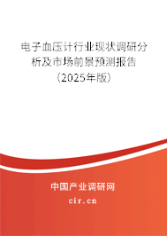電子血壓計(jì)行業(yè)現(xiàn)狀調(diào)研分析及市場(chǎng)前景預(yù)測(cè)報(bào)告（2025年版）