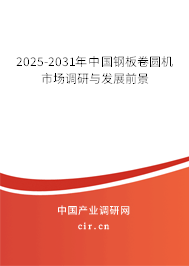 2025-2031年中國鋼板卷圓機市場調研與發(fā)展前景