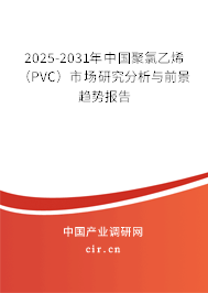 2025-2031年中國聚氯乙烯（PVC）市場研究分析與前景趨勢報告