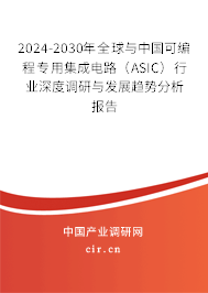 2024-2030年全球與中國可編程專用集成電路(ASIC)行業(yè)深度調研與發(fā)展趨勢分析報告 2024-2030年全球與中國可編程專用集成電路(ASIC)行業(yè)深度調研與發(fā)展趨勢分析報告