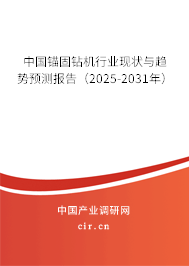 中國錨固鉆機行業(yè)現狀與趨勢預測報告（2025-2031年）