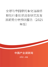 全球與中國(guó)摩托車化油器修理包行業(yè)現(xiàn)狀調(diào)查研究及發(fā)展趨勢(shì)分析預(yù)測(cè)報(bào)告（2025年版）