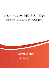 2025-2031年中國鐵路工程建設(shè)發(fā)展現(xiàn)狀與前景趨勢報告