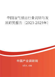 中國油氣儲運行業(yè)調研與發(fā)展趨勢報告（2023-2029年）