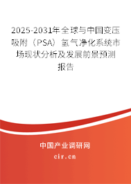 2025-2031年全球與中國變壓吸附（PSA）氫氣凈化系統(tǒng)市場現(xiàn)狀分析及發(fā)展前景預測報告