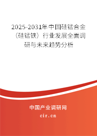 2025-2031年中國硅錳合金（硅錳鐵）行業(yè)發(fā)展全面調研與未來趨勢分析