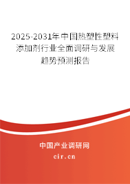 2025-2031年中國熱塑性塑料添加劑行業(yè)全面調(diào)研與發(fā)展趨勢(shì)預(yù)測(cè)報(bào)告
