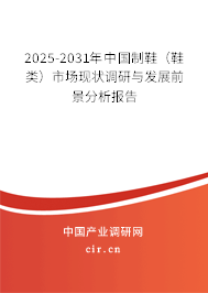 2025-2031年中國制鞋（鞋類）市場現(xiàn)狀調(diào)研與發(fā)展前景分析報(bào)告