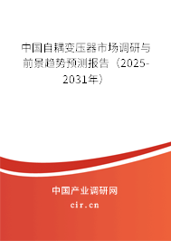 中國自耦變壓器市場調(diào)研與前景趨勢預(yù)測報告（2025-2031年）