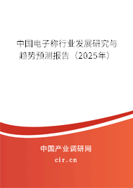 中國電子稱行業(yè)發(fā)展研究與趨勢(shì)預(yù)測(cè)報(bào)告（2025年）