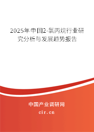 2025年中國2-氯丙烷行業(yè)研究分析與發(fā)展趨勢報告