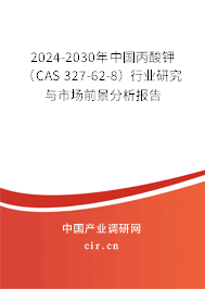 2024-2030年中國丙酸鉀（CAS 327-62-8）行業(yè)研究與市場前景分析報告