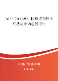 2025-2031年中國精煉銅行業(yè)現(xiàn)狀與市場前景報告