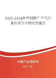 2025-2031年中國煉廠干氣行業(yè)現(xiàn)狀與市場前景報告