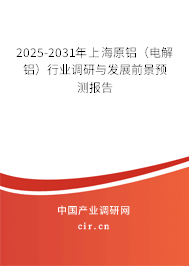 2025-2031年上海原鋁（電解鋁）行業(yè)調(diào)研與發(fā)展前景預(yù)測(cè)報(bào)告