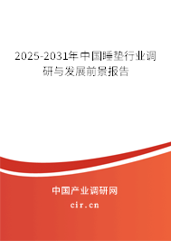 2025-2031年中國睡墊行業(yè)調(diào)研與發(fā)展前景報(bào)告