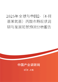 2025年全球與中國(guó)2-（4-羥基苯氧基）丙酸市場(chǎng)現(xiàn)狀調(diào)研與發(fā)展前景預(yù)測(cè)分析報(bào)告