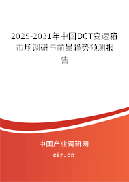 2025-2031年中國DCT變速箱市場調(diào)研與前景趨勢預(yù)測報告