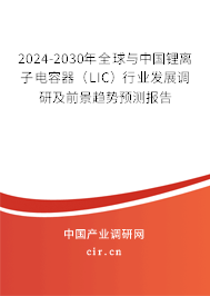 2024-2030年全球與中國鋰離子電容器(LIC)行業(yè)發(fā)展調(diào)研及前景趨勢預(yù)測報告 2024-2030年全球與中國鋰離子電容器(LIC)行業(yè)發(fā)展調(diào)研及前景趨勢預(yù)測報告