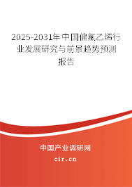 2025-2031年中國(guó)偏氟乙烯行業(yè)發(fā)展研究與前景趨勢(shì)預(yù)測(cè)報(bào)告