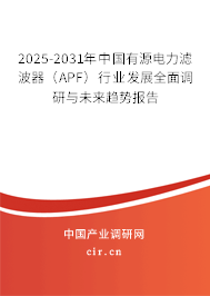 2025-2031年中國有源電力濾波器(APF)行業(yè)發(fā)展全面調(diào)研與未來趨勢報告 2025-2031年中國有源電力濾波器(APF)行業(yè)發(fā)展全面調(diào)研與未來趨勢報告