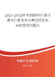 2025-2031年中國(guó)制藥行業(yè)IT建設(shè)行業(yè)發(fā)展全面調(diào)研及未來趨勢(shì)預(yù)測(cè)報(bào)告