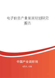 電子信息產(chǎn)業(yè)發(fā)展規(guī)劃研究報告 電子信息產(chǎn)業(yè)發(fā)展規(guī)劃研究報告