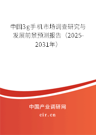 中國(guó)3g手機(jī)市場(chǎng)調(diào)查研究與發(fā)展前景預(yù)測(cè)報(bào)告（2025-2031年）