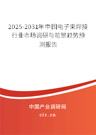 2025-2031年中國電子束焊接行業(yè)市場調(diào)研與前景趨勢(shì)預(yù)測報(bào)告