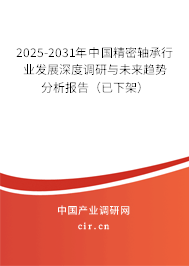 2025-2031年中國精密軸承行業(yè)發(fā)展深度調研與未來趨勢分析報告（已下架）