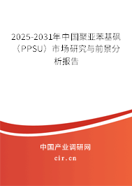 2025-2031年中國(guó)聚亞苯基砜（PPSU）市場(chǎng)研究與前景分析報(bào)告