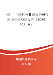 中國LED照明行業(yè)調(diào)查分析及市場前景預(yù)測報(bào)告（2025-2031年）