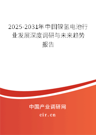 2025-2031年中國鎳氫電池行業(yè)發(fā)展深度調(diào)研與未來趨勢報告 2025-2031年中國鎳氫電池行業(yè)發(fā)展深度調(diào)研與未來趨勢報告