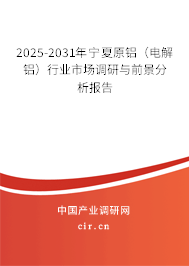 2025-2031年寧夏原鋁（電解鋁）行業(yè)市場調(diào)研與前景分析報告