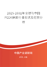2025-2031年全球與中國PEEK彈簧行業(yè)現(xiàn)狀及前景分析