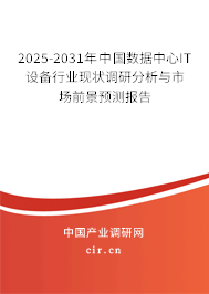 2025-2031年中國(guó)數(shù)據(jù)中心IT設(shè)備行業(yè)現(xiàn)狀調(diào)研分析與市場(chǎng)前景預(yù)測(cè)報(bào)告